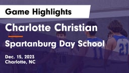 Charlotte Christian  vs Spartanburg Day School Game Highlights - Dec. 15, 2023