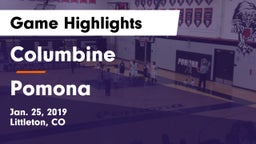 Columbine  vs Pomona  Game Highlights - Jan. 25, 2019