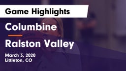 Columbine  vs Ralston Valley  Game Highlights - March 3, 2020