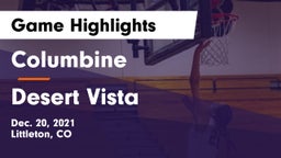 Columbine  vs Desert Vista  Game Highlights - Dec. 20, 2021