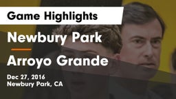 Newbury Park  vs Arroyo Grande  Game Highlights - Dec 27, 2016