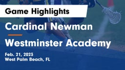 Cardinal Newman   vs Westminster Academy Game Highlights - Feb. 21, 2023