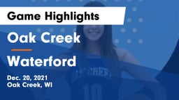 Oak Creek  vs Waterford  Game Highlights - Dec. 20, 2021