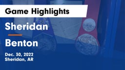 Sheridan  vs Benton  Game Highlights - Dec. 30, 2022