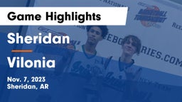 Sheridan  vs Vilonia  Game Highlights - Nov. 7, 2023