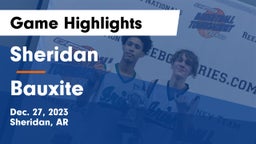 Sheridan  vs Bauxite  Game Highlights - Dec. 27, 2023