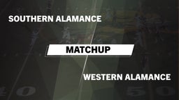 Matchup: Southern Alamance vs. Western Alamance  2016