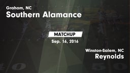 Matchup: Southern Alamance vs. Reynolds  2016