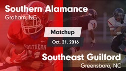 Matchup: Southern Alamance vs. Southeast Guilford  2016