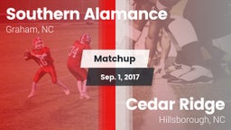 Matchup: Southern Alamance vs. Cedar Ridge  2017