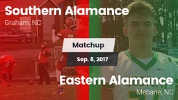 Matchup: Southern Alamance vs. Eastern Alamance  2017