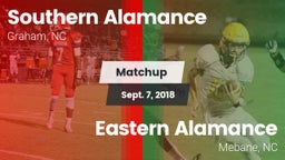 Matchup: Southern Alamance vs. Eastern Alamance  2018