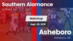 Matchup: Southern Alamance vs. Asheboro  2018