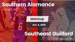 Matchup: Southern Alamance vs. Southeast Guilford  2018
