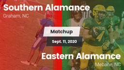 Matchup: Southern Alamance vs. Eastern Alamance  2020