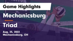 Mechanicsburg  vs Triad  Game Highlights - Aug. 25, 2022