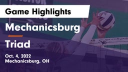 Mechanicsburg  vs Triad  Game Highlights - Oct. 4, 2022