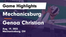 Mechanicsburg  vs Genoa Christian Game Highlights - Aug. 19, 2023