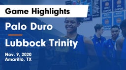 Palo Duro  vs Lubbock Trinity Game Highlights - Nov. 9, 2020