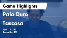 Palo Duro  vs Tascosa  Game Highlights - Jan. 15, 2021