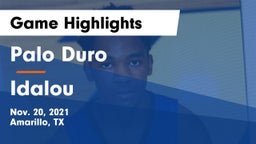 Palo Duro  vs Idalou  Game Highlights - Nov. 20, 2021