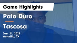 Palo Duro  vs Tascosa  Game Highlights - Jan. 21, 2022
