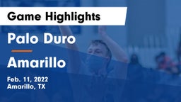 Palo Duro  vs Amarillo  Game Highlights - Feb. 11, 2022