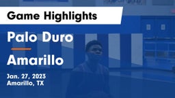 Palo Duro  vs Amarillo  Game Highlights - Jan. 27, 2023