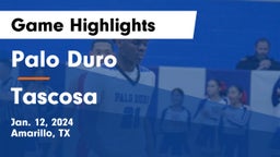 Palo Duro  vs Tascosa  Game Highlights - Jan. 12, 2024