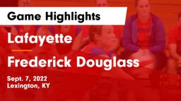Lafayette  vs Frederick Douglass Game Highlights - Sept. 7, 2022