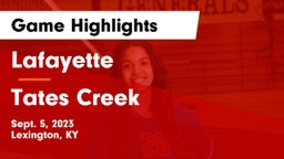 Lafayette  vs Tates Creek  Game Highlights - Sept. 5, 2023