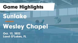 Sunlake  vs Wesley Chapel  Game Highlights - Oct. 12, 2022