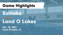 Sunlake  vs Land O Lakes Game Highlights - Oct. 18, 2022