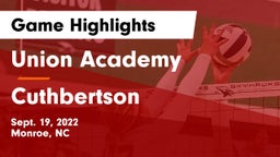 Union Academy  vs Cuthbertson  Game Highlights - Sept. 19, 2022