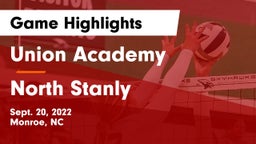 Union Academy  vs North Stanly  Game Highlights - Sept. 20, 2022
