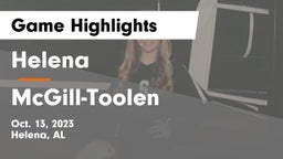 Helena  vs McGill-Toolen  Game Highlights - Oct. 13, 2023