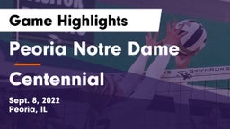 Peoria Notre Dame  vs Centennial  Game Highlights - Sept. 8, 2022