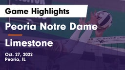 Peoria Notre Dame  vs Limestone  Game Highlights - Oct. 27, 2022