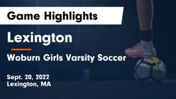 Lexington  vs Woburn Girls Varsity Soccer Game Highlights - Sept. 20, 2022