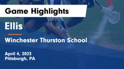 Ellis  vs Winchester Thurston School Game Highlights - April 4, 2023