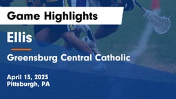 Ellis  vs Greensburg Central Catholic Game Highlights - April 13, 2023