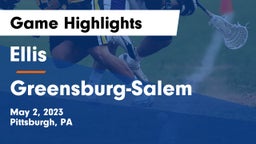 Ellis  vs Greensburg-Salem Game Highlights - May 2, 2023