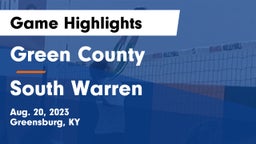Green County  vs South Warren  Game Highlights - Aug. 20, 2023