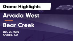 Arvada West  vs Bear Creek Game Highlights - Oct. 25, 2022