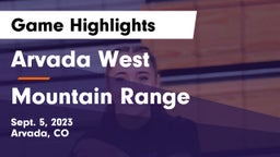 Arvada West  vs Mountain Range  Game Highlights - Sept. 5, 2023