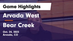 Arvada West  vs Bear Creek   Game Highlights - Oct. 24, 2023