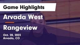 Arvada West  vs Rangeview  Game Highlights - Oct. 28, 2023