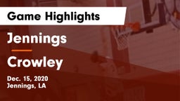 Jennings  vs Crowley  Game Highlights - Dec. 15, 2020