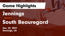 Jennings  vs South Beauregard  Game Highlights - Jan. 22, 2021