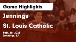 Jennings  vs St. Louis Catholic  Game Highlights - Feb. 10, 2023
